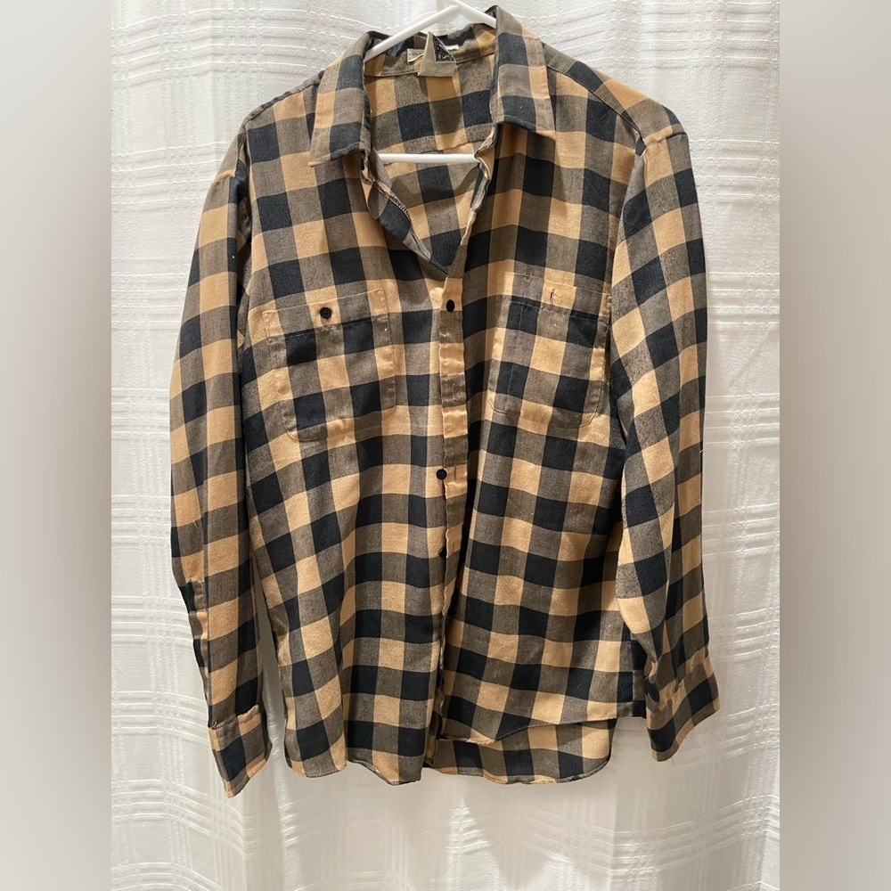 Campus vintage Checkered button down Shirt - Picture 3 of 9